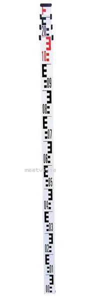 E - baak 5 meter aluminium 0- punt onder - Meetvisie  Arnhem Gelderland