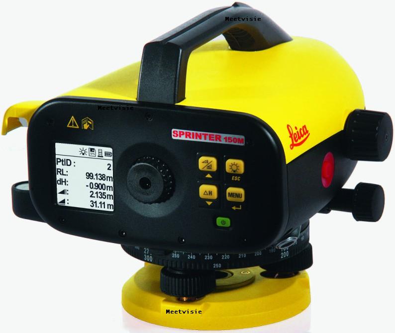 Digitaal waterpasinstrument Leica Sprinter 250M - Meetvisie, verkoop, verhuur, service, reparatie en keuring.